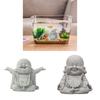 Desktop Ornaments Buddhist Monk Sandstone Sign Decoration Sculpture Gift Desktop Fish Tank Decors for Home School Office
