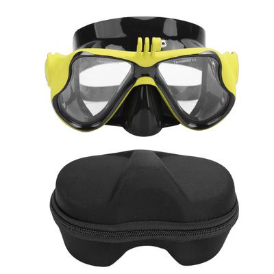Action Kamera Tauchbrille Professionell Beschlagschutz Gehärtete Linse Tauchgesichtsmaske mit Halterung