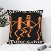 Tung Tung Tung Sahur Funny Music Dance Pillow Case Square Pillow Cover Fashion Pillowcases For Sofa Bedroom Home Decor