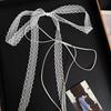 Elegant Long Rope Chain With Lace Ribbon Choker Necklace For Women Trendy Charms Ladies   Jewelry On Neck Decoration