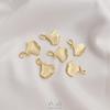 14K Vergoldeter Ginkgoblatt-Anhänger für DIY-Schmuck: Armbänder, Halsketten, Ohrringe