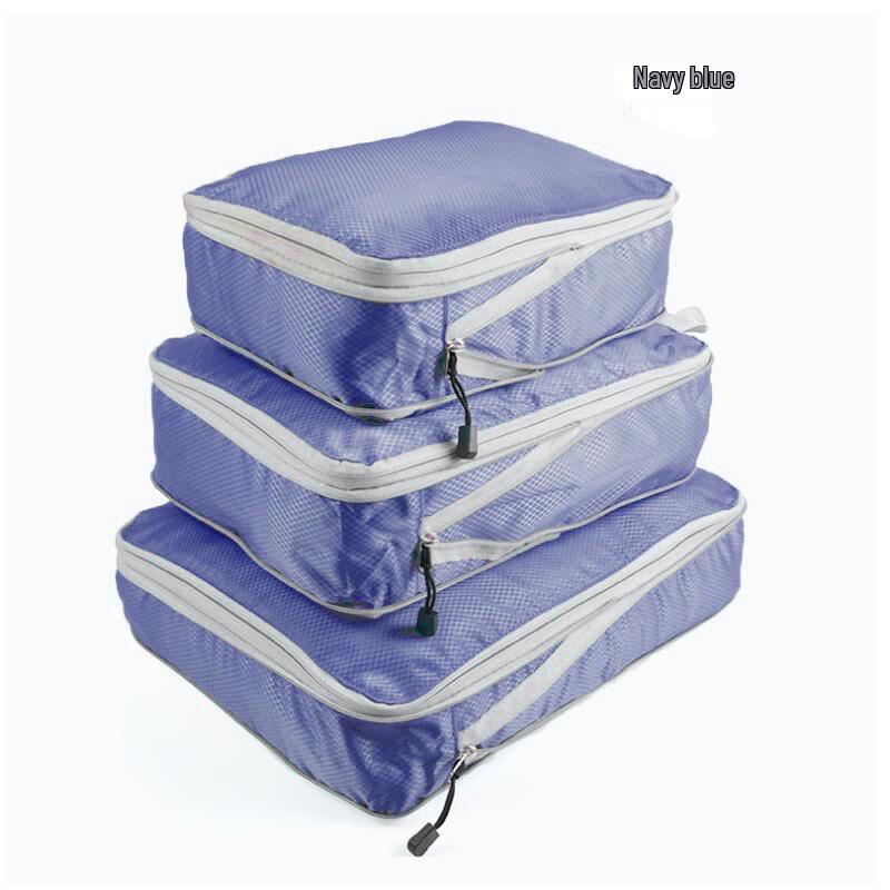 Waterproof Cross-Border Travel Three-Piece Compressible Clothes & Underwear Storage Bag Set