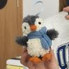 Blue Penguin Plush Scarf Keychain & Bag Charm Gift