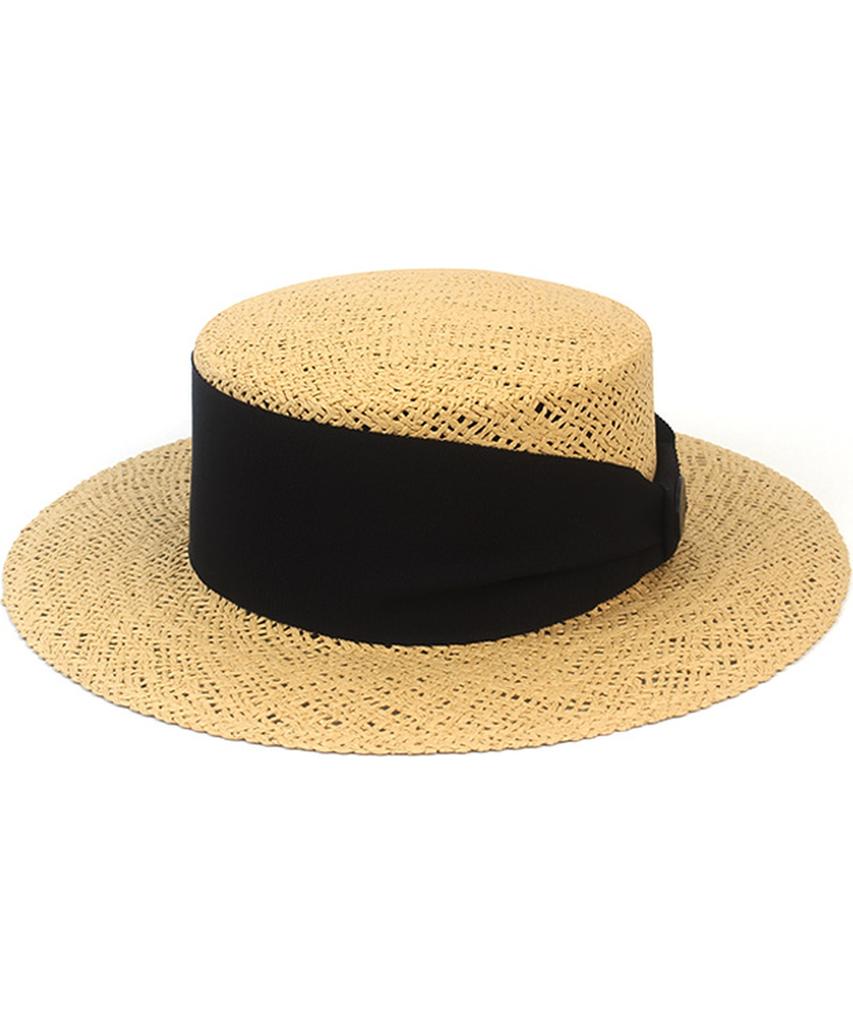 Yunibeosyeolkemiseuteuli Bold Line Beige Panama Hat Panama Hat
