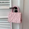 2023 NEW Crossbody Bag Fashion Handbag Trendy Shoulder Bag Small Square Bag Versatile Tote Bag for Girl Women Casual Bag  Pink