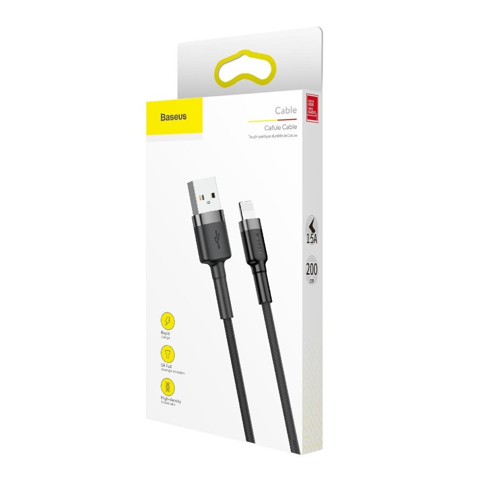 Baseus 2m USB-A to Lightning Cable QC3.0 Black