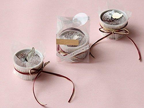 Cotta Soufflé Klein, Weiß, 6,8 mm Durchmesser x 4 cm Höhe, 53981, Packung à 10 Stück