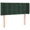 VidaXL Tête de lit avec oreilles Vert foncé 83x16x78-88 cm Velours3119235