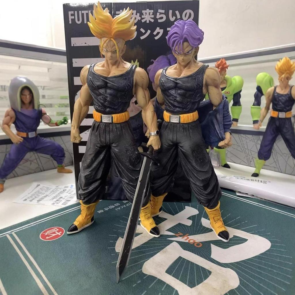 Dragon Ball, Saiyan, Trunks, Battle Suit, Two Scenes, Anime Figures, Ornaments