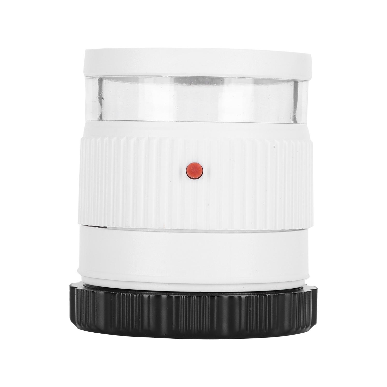 

30X Optics Loupes Magnifier with Scale Portable Adjustable Magnifying Glass White