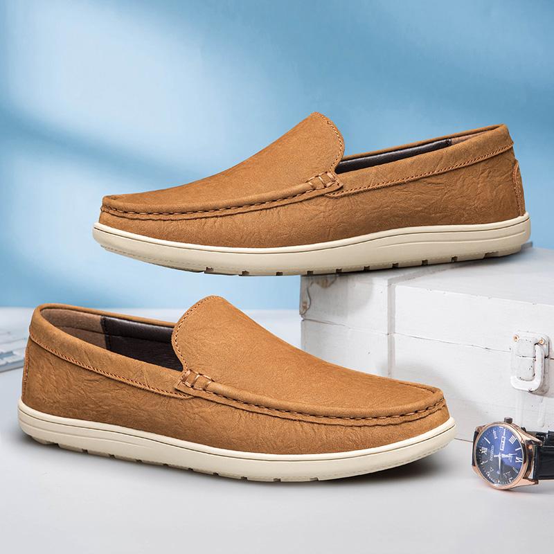 New Brand High Quality Men Loafers Genuine Leather Breathable Men's Casual Shoes Lightweight Male Driving Flats Moccasins Shoes