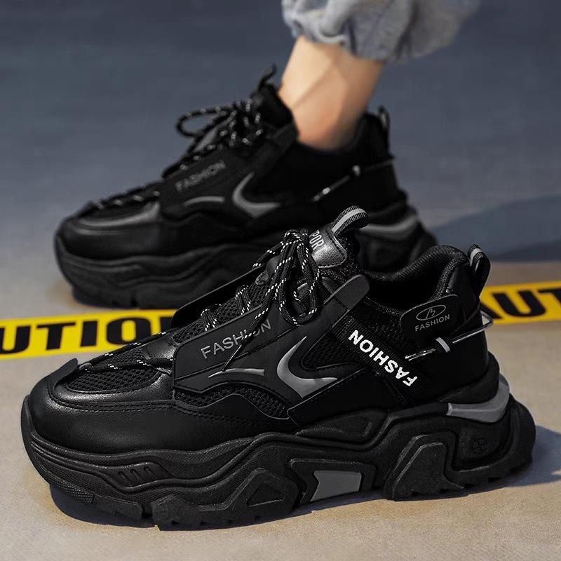 Summer men's shoes new breathable mesh white shoes Korean version trendy versatile men's sports shoes casual dad trendy shoes