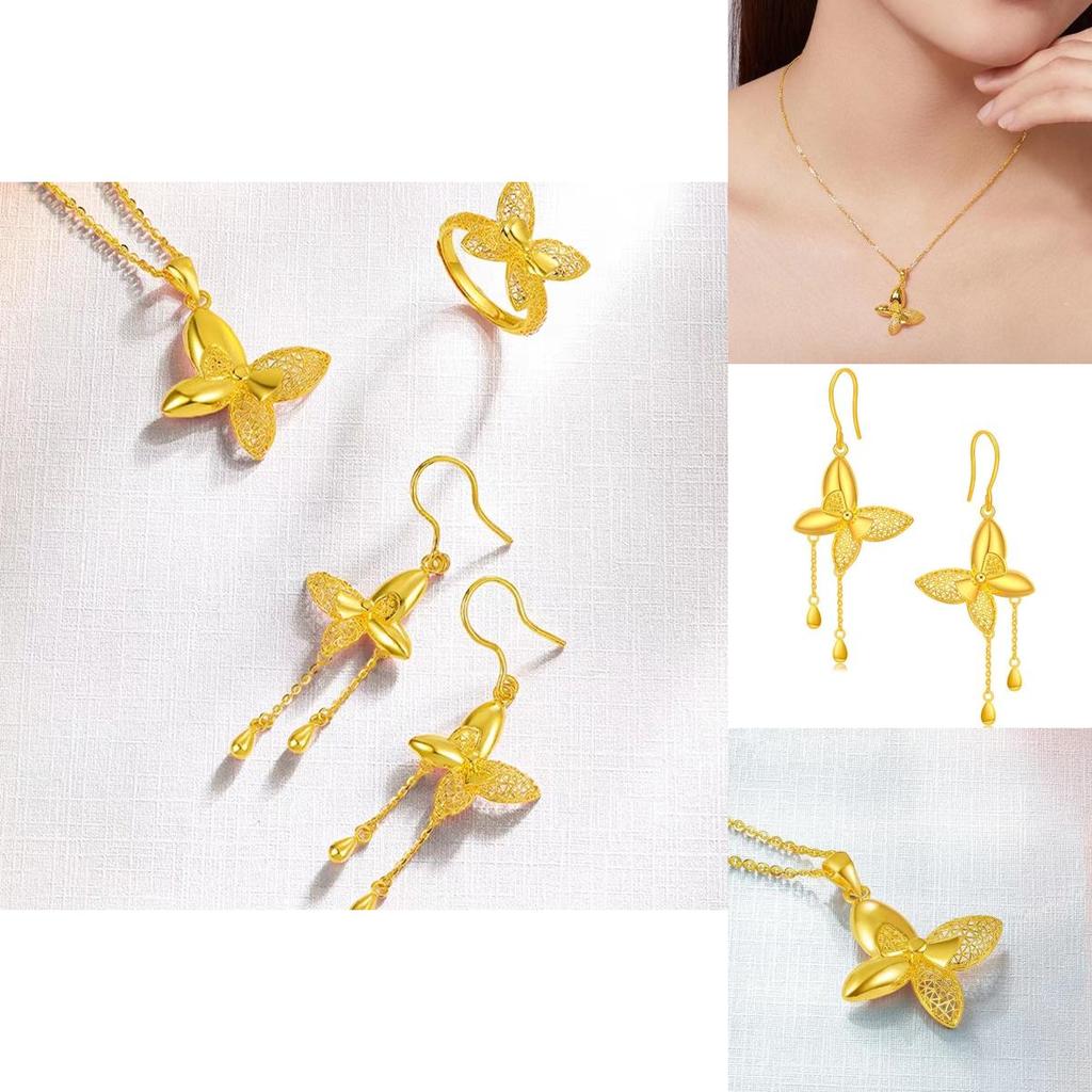 Elegant Brass Gold Plated Butterfly Wire Ring Stunning Geometric Design For Women