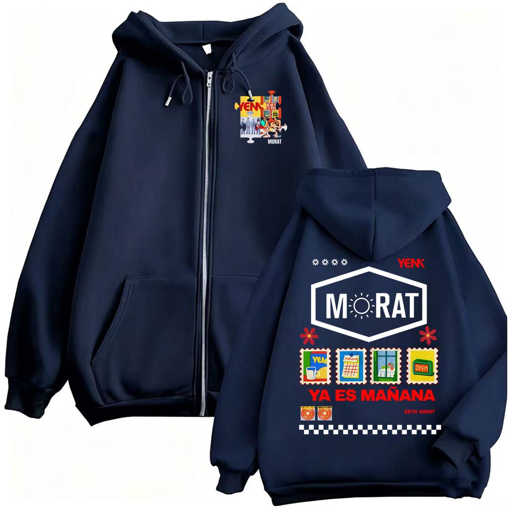Band Morat Yem Album Heart Reißverschluss Kapuzenpullover Herren Harajuku Streetwear Jacke Sweatshirt Mäntel Reißverschluss Kapuzenpullover