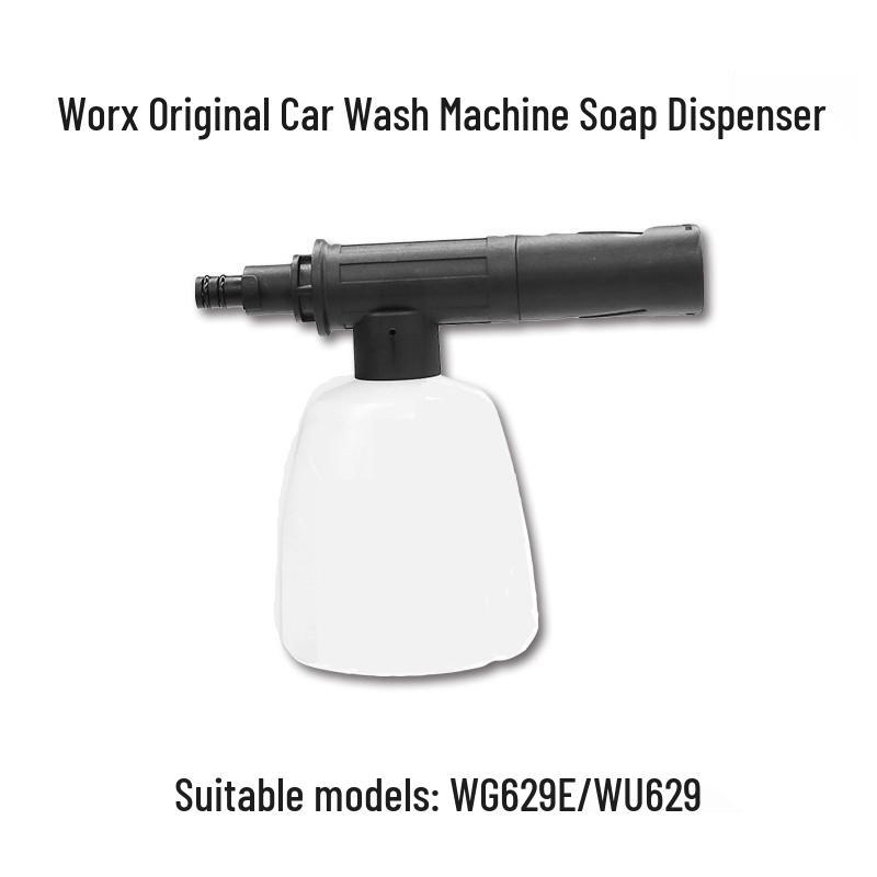 Worx WG629/620/630 Car Washer Kit: Nozzle, Soap Bottle, Long & Short Wands, Angled Adapter