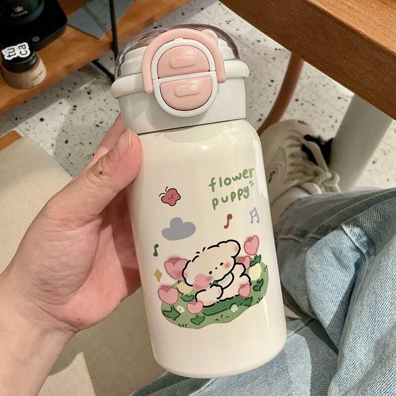 Changbaosen Kids  316 Stainless Steel Insulated Straw Bottle