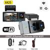 WIFI APP Video Recorder 2/3 Channel dashcam car 1080P Car DVR Night Visioncar recording Camera for Vehicle Rear view camera