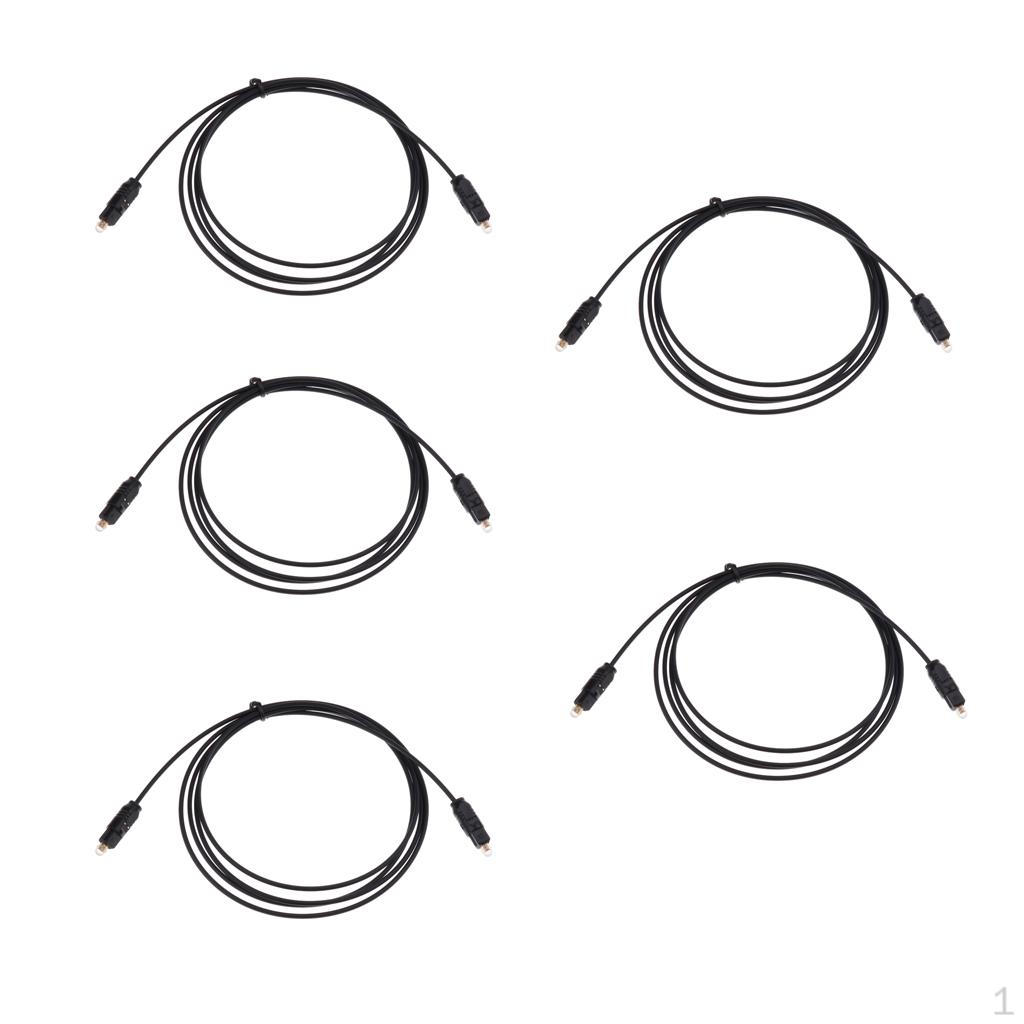 

5x Tos Optic Fibre Digital Audio Cable 1.5M