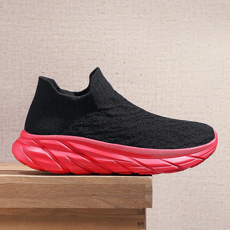 Jinjiang Plateau-Socken-Schuhe Vier Jahreszeiten atmungsaktiv und bequem Große Größen leichte lässige Sportschuhe