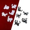 1Pc/5Pcs Shiny Five Syles Kitten Keychain Silicone Molds for Valentine Gift