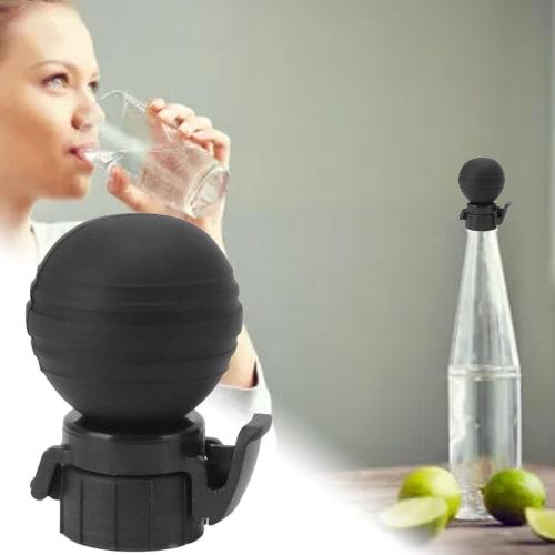 Carbonation Caps, 2-Piece Set, Silicone Bottle Keeper, Reusable Push-Push Type Saver Lid for Fizzy Drinks, Wine, Beer, Energy Drinks, Soda, Keeps Carb