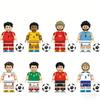 8 PCS Building Blocks Football Star Classic Pedri Kane Eriksen Players