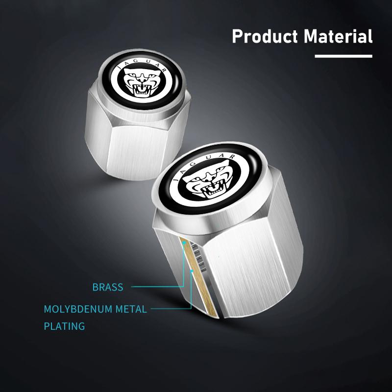 Car Metal Tire Valve Air Caps Auto Anti-Rust Accessories For Jaguar XF XJ XFR XKR S-Type F-Type X-Type F-Pace I-Pace NN92