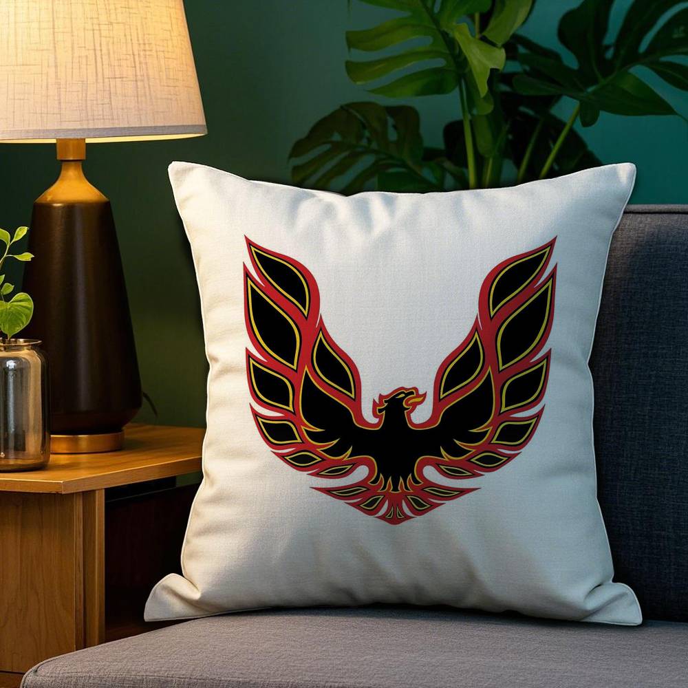 Golden P-Pontiac Band Pillow Case Home Double-Sided Printing Short Plush Colorfast Microfiber Cushion Cover