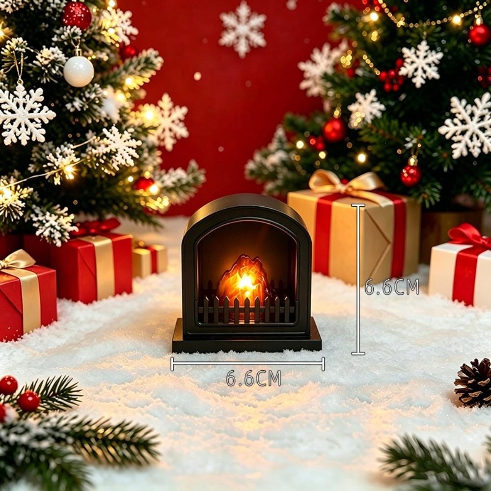 Creative Design Fireplace Lights Glowing Light Simulation Fireplace  Home Decoration