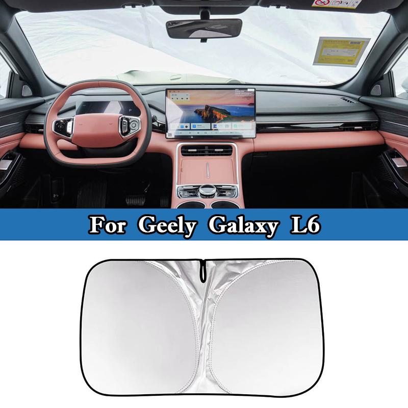 For Geely Galaxy L6 L7 E8 Car Windshield Sunshade Cover Foldable Front Window Sun Visor Blocks UV Refletive Protective Cover