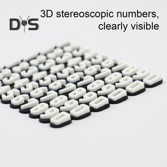 1 Set Slots Design Parking Number Plate Rhinestone Excellent Car Styling Phone Number Card Plate