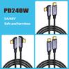USB Type-C To C Cable PD 240W Fast Charging Cable for Game Switches Laptop Notebook Phone Charger Cord 480Mbps