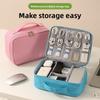 Multifunction Travel Data Cable Organizer With Waterresistant Oxford Material For Electronics Storage