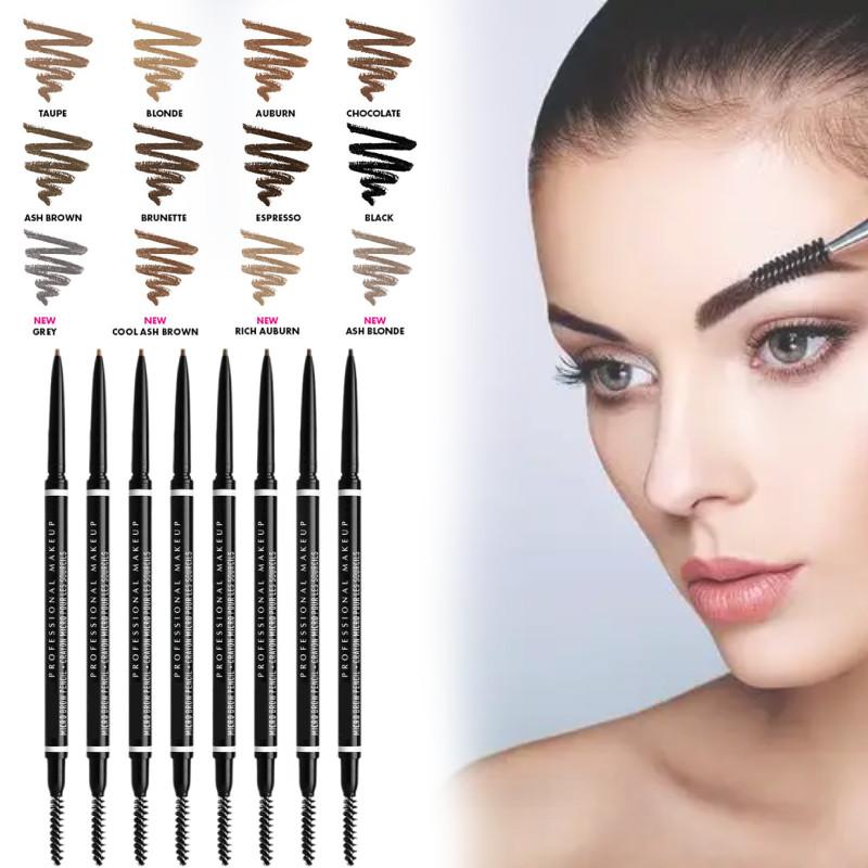 Micro Eye Brow Pencil Dual-ended Precision Brow Pencil For Natural Long-lasting Look