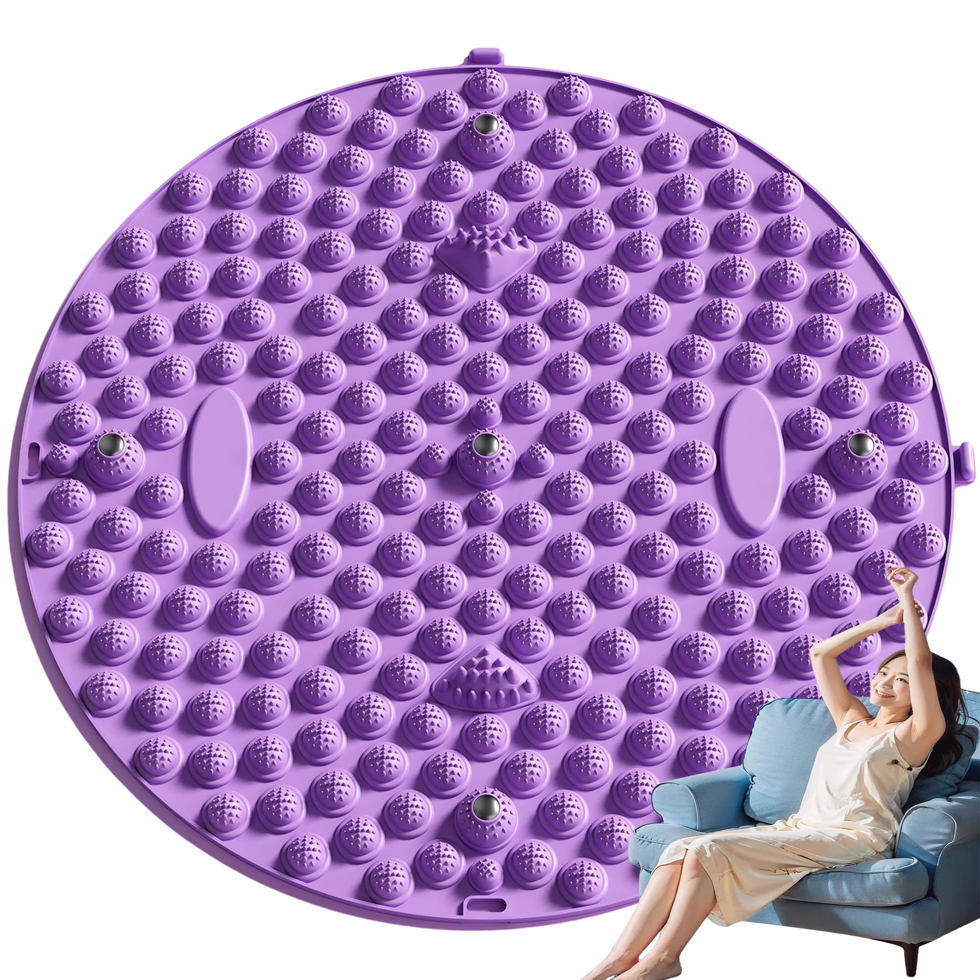 

Recommended by Judo OskDenki Popular Foot Reflexology Shiatsu Foot Massage Foot Massage Shiatsu Home Relaxation Ergonomic 35cm Therapists Mat, Board, фиолетовый