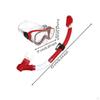 Adult Snorkel Facepiece Set PVC Breathing Piece Wide View Gear for Adults, Diving Black