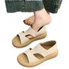 Thick-soled Roman sandals women's 2025 new summer outer wear with skirt soft sole high-end pregnant women wear two slippers