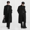 Men's Thickened Wool Coat - 2025 Autumn/Winter Korean Style Long Windbreaker, Handsome Plus Size Outerwear