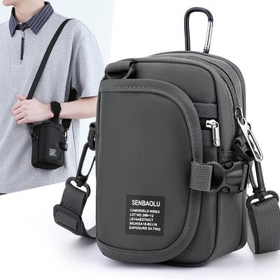 Men's Shoulder Bag Waterproof Crossbody Bag Multifunctional Mobile Phone Bag