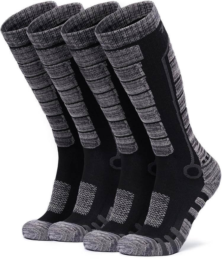 

Tesla Snowboarding and Skiing Set of Winter Compression Sports Outdoor Cold Weather Warm Socks for Men and Socks, 2, Socks, Unisex, Antibacterial,