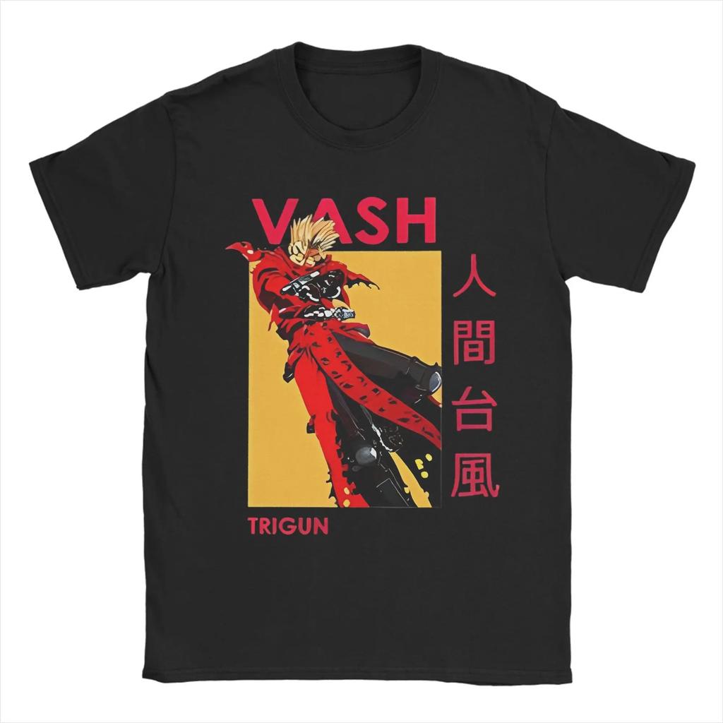 TRIGUN STAMPEDE Trigun Nicholas D Stampede Graphic Print TShirts Men Women Fashion Crewneck Cotton Tees Harajuku Oversized Tops