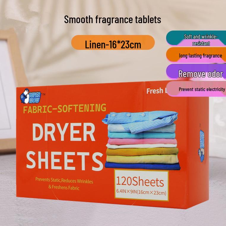 Ароматизированные салфетки для сушильной машины с долгим ароматом: Смягчает одежду и уменьшает статическое электричество