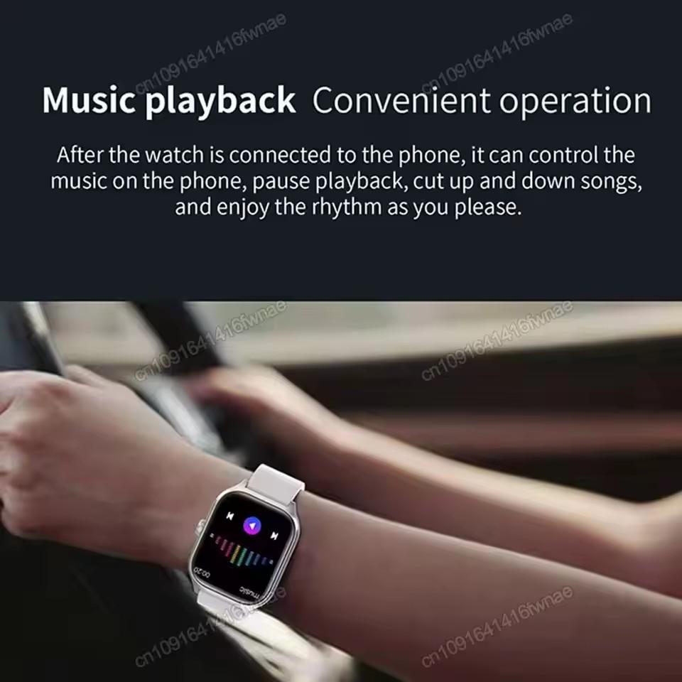 Smart Watch Men Women 2.01 Full Touch Screen Sports Fitness Watch Bluetooth Call Android Phone Digital Multidial Smartwatch