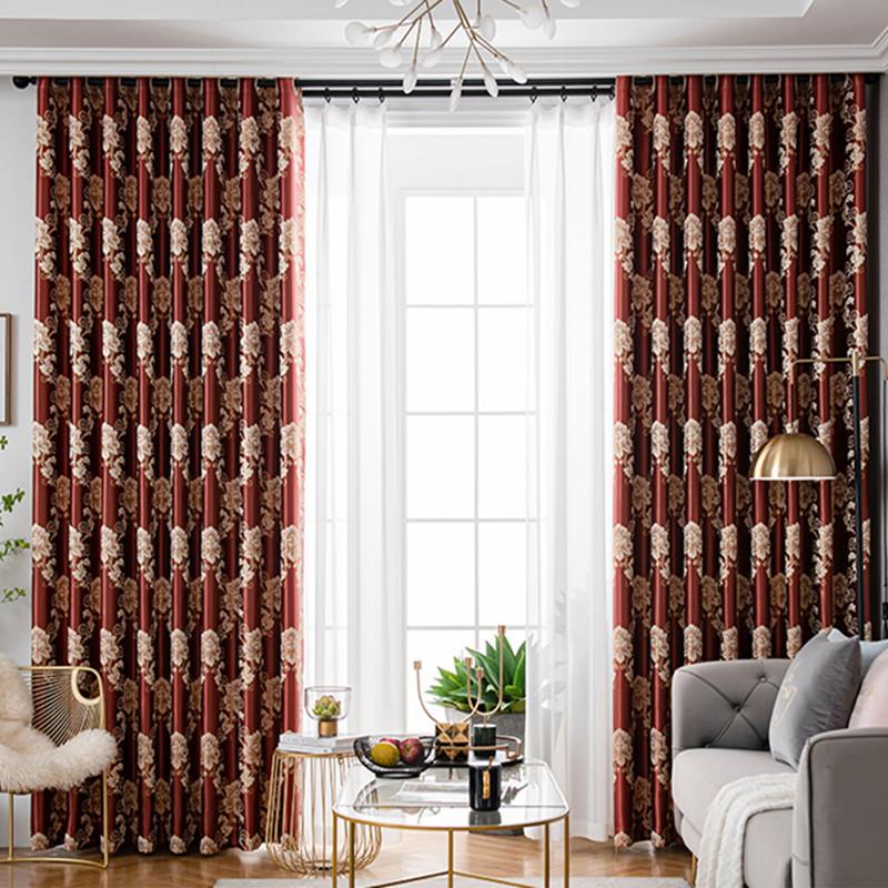 

Роскошные Современные Жаккардовые Светонепроницаемые Шторы - Высокоточное Тканое Полотно с Термоизоляцией, Портьеры для Окон, Домашний Декор 100*130cm фиолетовый