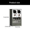 Professional Stereo DI Box Active Design Metal Housing Guitar Bass Keyboards Signal Optimizers