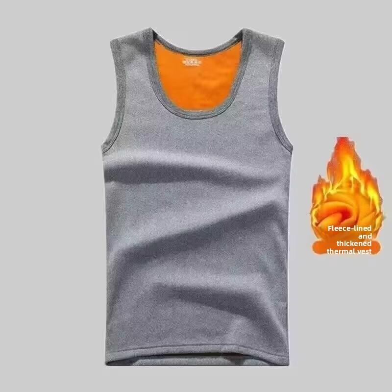 Men Thermal Underwear Man Sleeveless Vest Autumn WinterThermo Lingerie Men's Warm Top Thickening Thermo Vest Undershirt