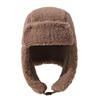 Unisex Thick Fleece Lei Feng Hat: Warm, Ear-Protecting Winter Hat for Outdoor Cycling and Skiing