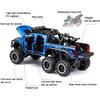 1/24 Scale Toy Pickup Trucks, Truck Toy, Ford F150 Diecast Metal Pickup with Sound and Light, 6x6 Off-Road Pull Back Trucks with Motorcycle for Kids
