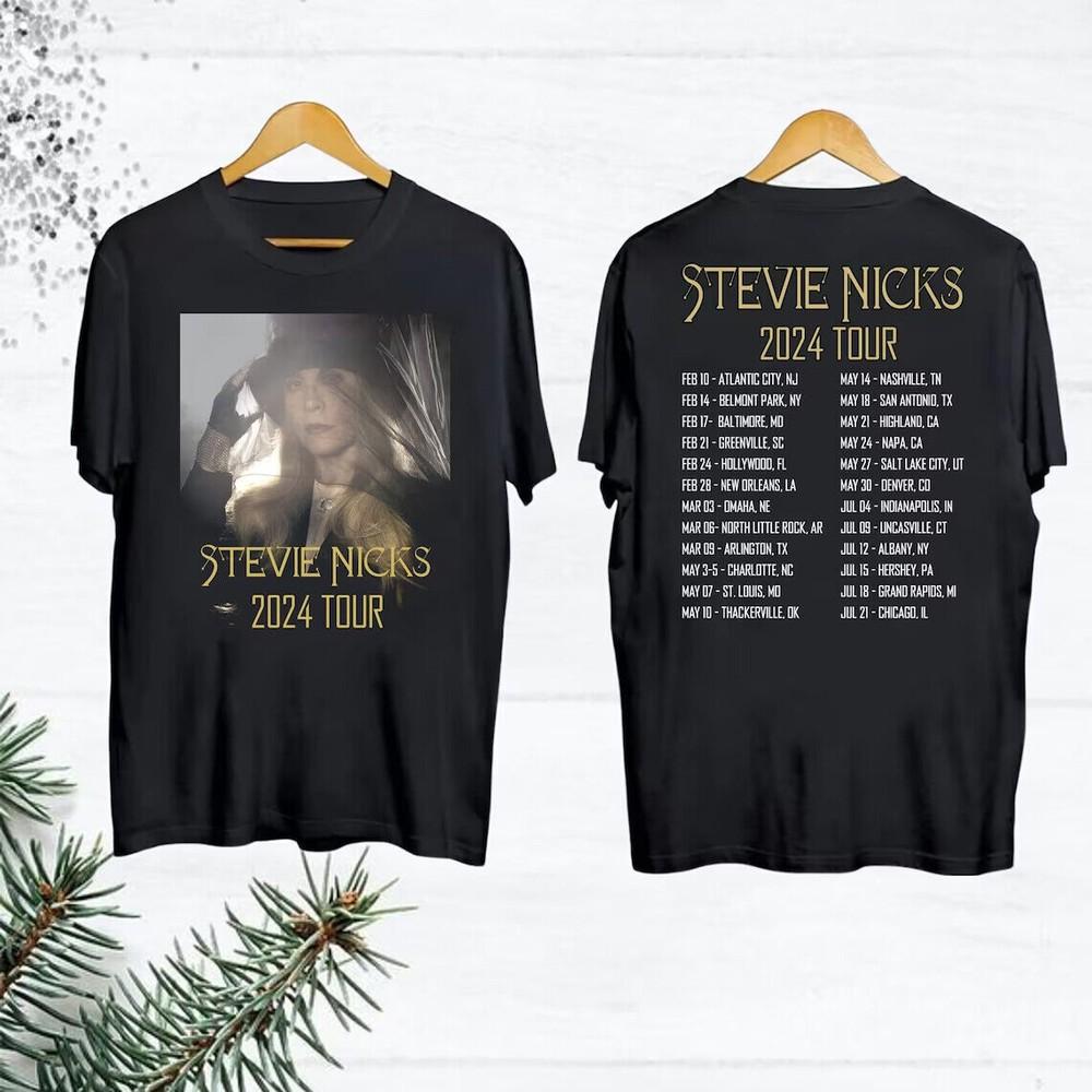Stevie Nicks 2024 Live In Concert T-Shirt, Stevie Nicks Vintage Shirt Fan Gifts Unisex T-Shirt XXXXL