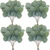 5/15pcs Fake Plants Eucalyptus Leaf Artificial Flowers Basket Vases Home Decor Wedding Bouquets Materials Christmas DIY Gift Box